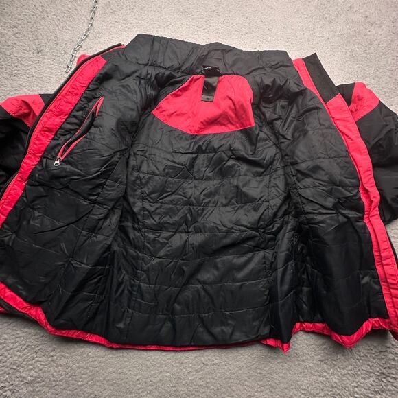 The North Face Hyvent Insulated Ski Jacket Womens Small Black Pink NO HOOD Zip - Picture 7 of 14